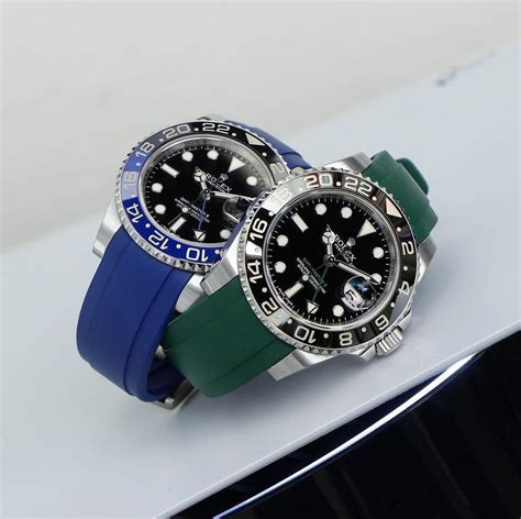 rolex rubber strap with clasp|best rubber strap for Rolex.